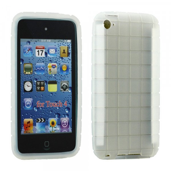 Wholesale iPod Touch 4 Cube Silicon Soft Case (Cube White)